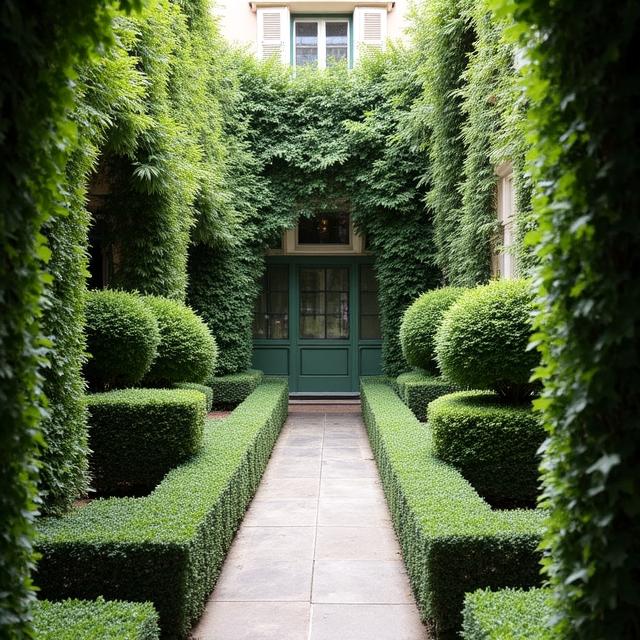 Aménagement d'un jardin de cour à Paris